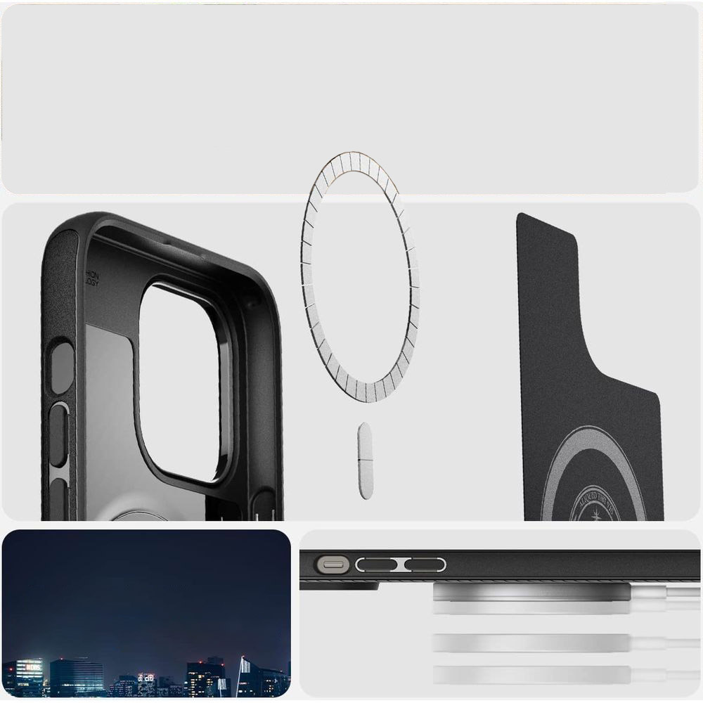 Oryginalne etui kompatybilne z akcesoriami z serii MagSafe Spigen Mag Armor do iPhone 14 Pro Max